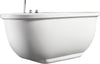 EAGO AM128ETL 6 ft Acrylic White Whirlpool Bathtub With Fixtures Alfi Trade Inc
