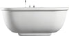 EAGO AM128ETL 6 ft Acrylic White Whirlpool Bathtub With Fixtures Alfi Trade Inc