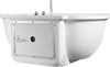 EAGO AM128ETL 6 ft Acrylic White Whirlpool Bathtub With Fixtures Alfi Trade Inc