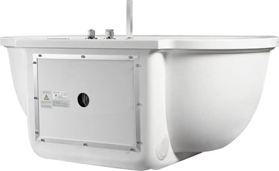 EAGO AM128ETL 6 ft Acrylic White Whirlpool Bathtub With Fixtures Alfi Trade Inc