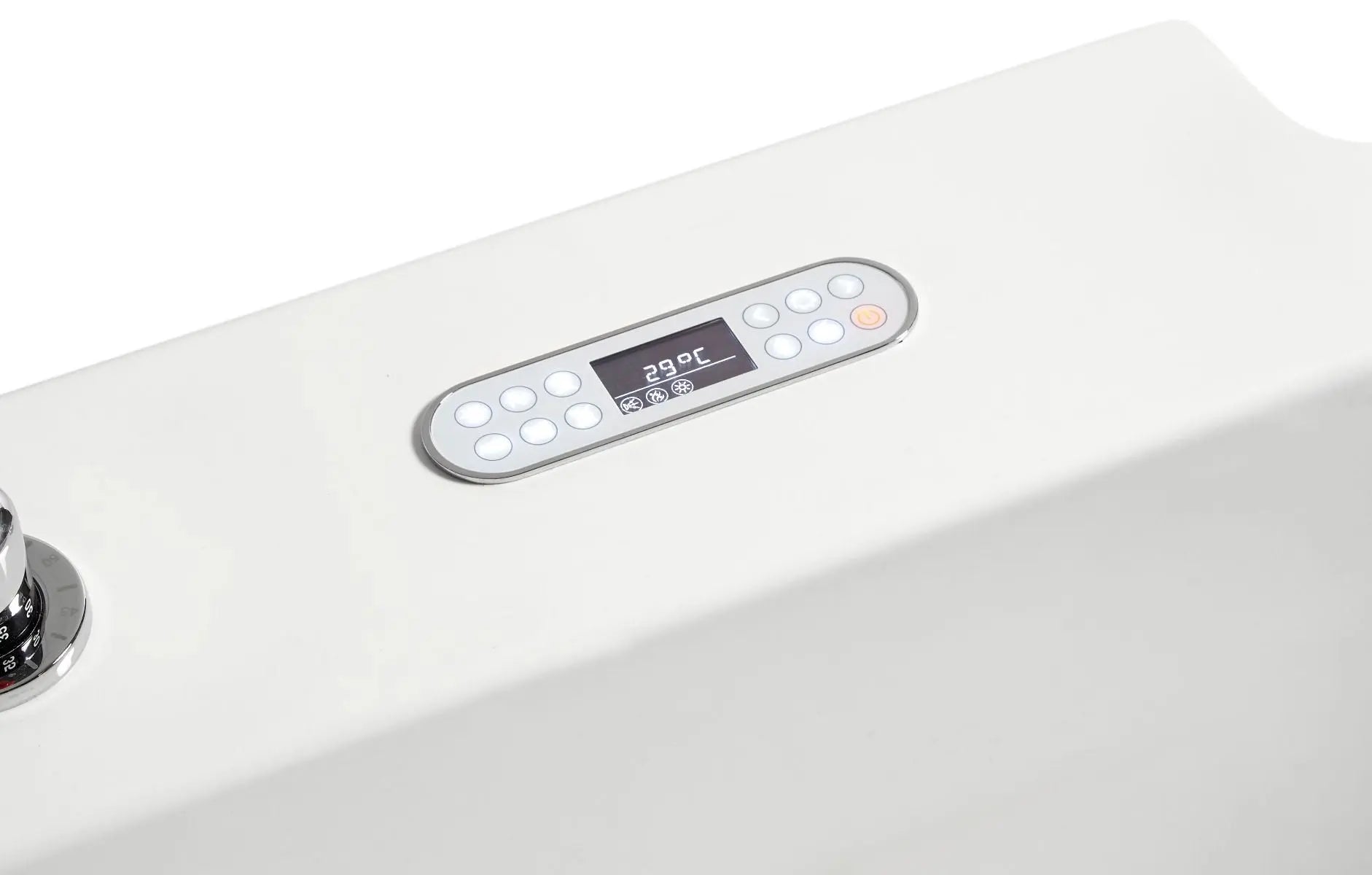 EAGO AM128ETL 6 ft Acrylic White Whirlpool Bathtub With Fixtures Alfi Trade Inc