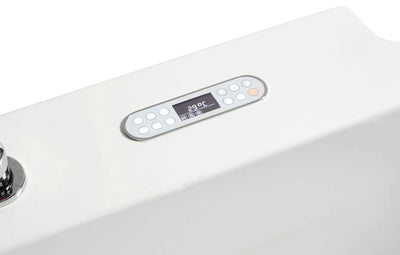 EAGO AM128ETL 6 ft Acrylic White Whirlpool Bathtub With Fixtures Alfi Trade Inc