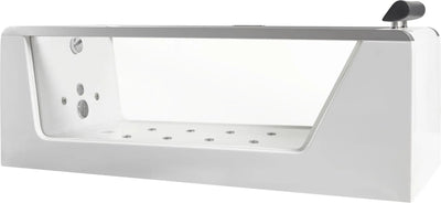 EAGO AM152ETL-5 5 ft Clear Rectangular Acrylic Whirlpool Bathtub Alfi Trade Inc