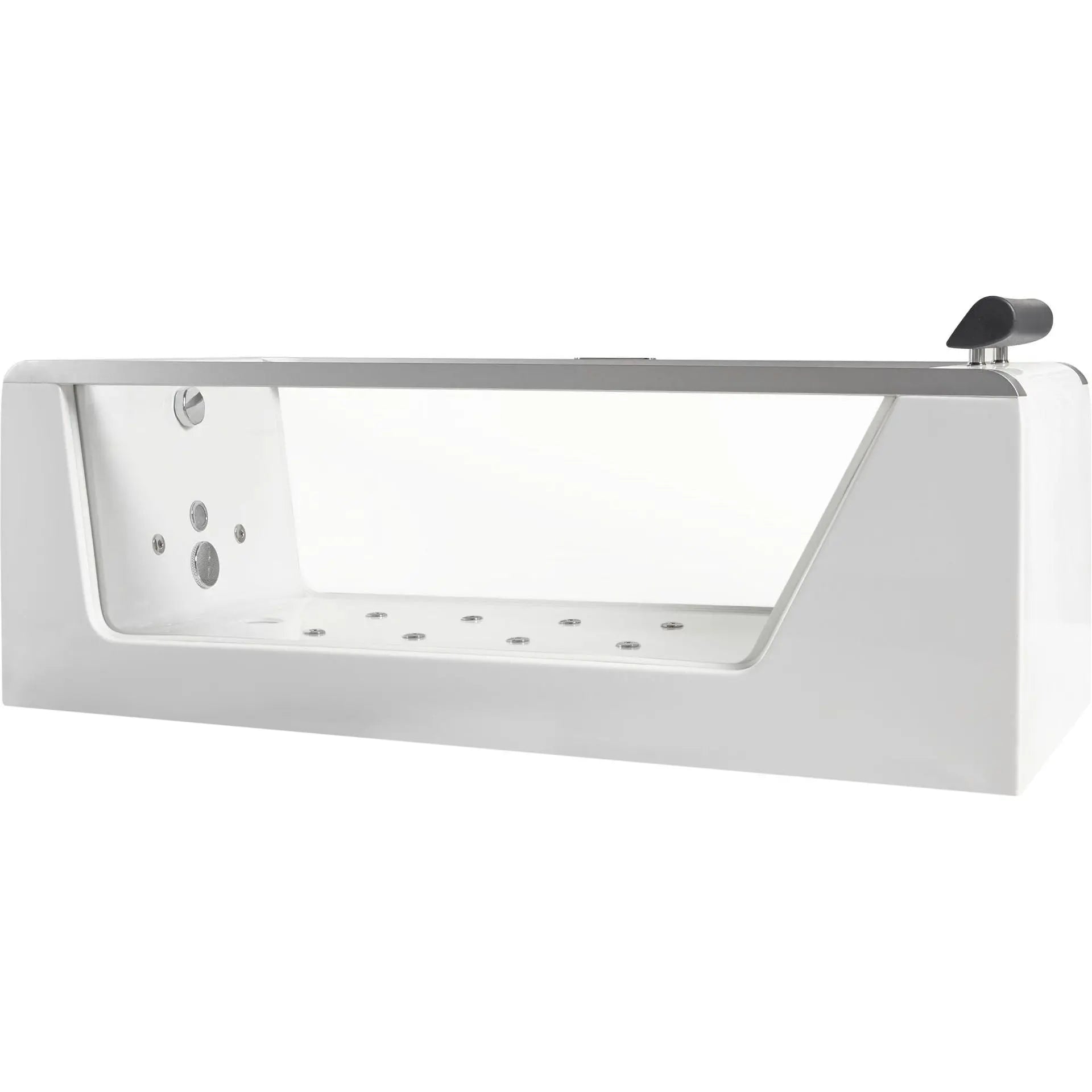 EAGO AM152ETL-6 6 ft Clear Rectangular Acrylic Whirlpool Bathtub
