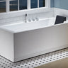 EAGO AM154ETL-L5 5 ft Acrylic White Rectangular Whirlpool Bathtub w Fixtures