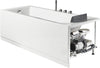EAGO AM154ETL-L5 5 ft Acrylic White Rectangular Whirlpool Bathtub w Fixtures Alfi Trade Inc