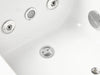 EAGO AM154ETL-L5 5 ft Acrylic White Rectangular Whirlpool Bathtub w Fixtures Alfi Trade Inc