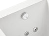 EAGO AM154ETL-L5 5 ft Acrylic White Rectangular Whirlpool Bathtub w Fixtures Alfi Trade Inc