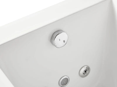 EAGO AM154ETL-L5 5 ft Acrylic White Rectangular Whirlpool Bathtub w Fixtures Alfi Trade Inc