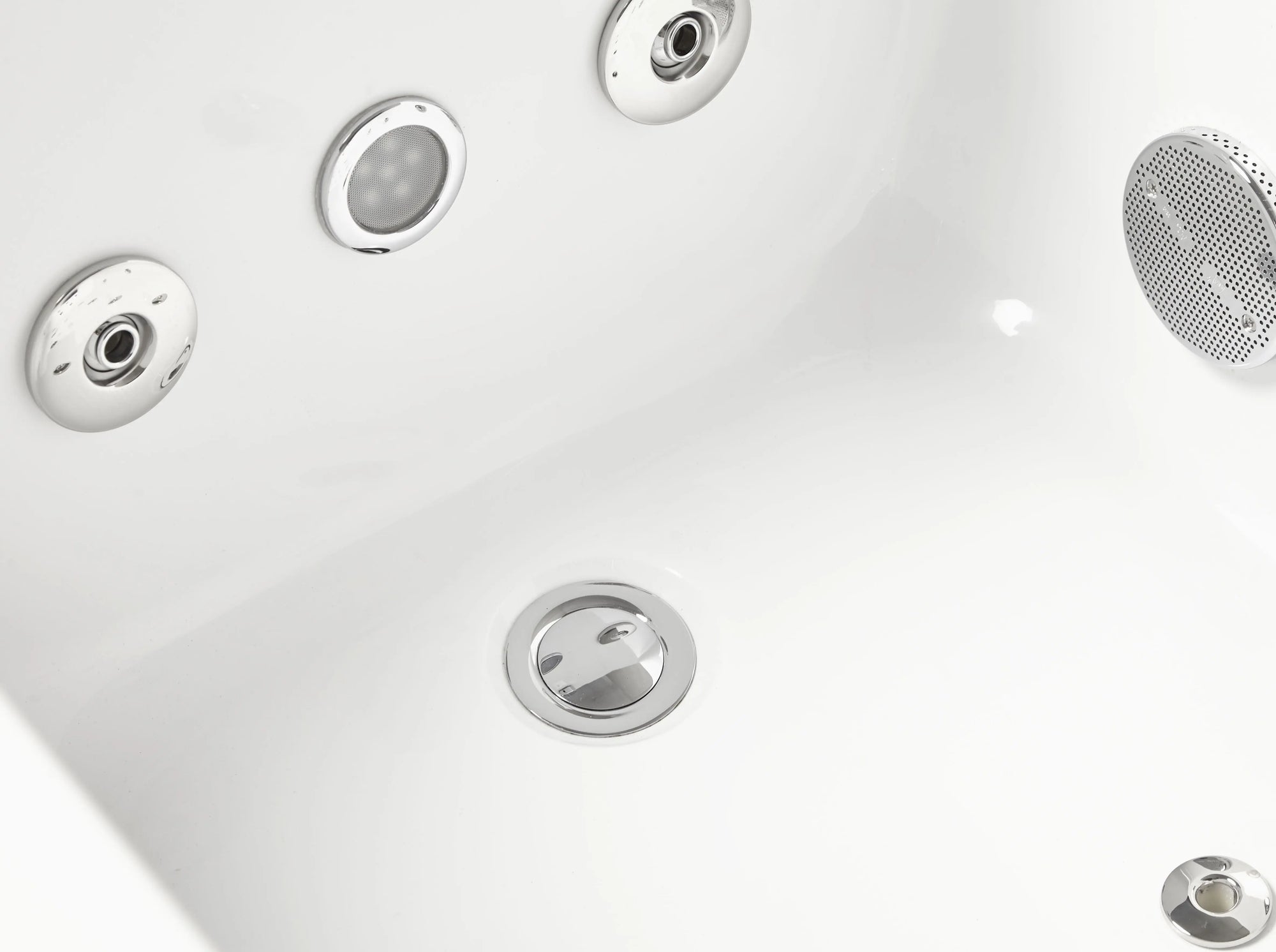 EAGO AM154ETL-L6 6 ft Acrylic White Rectangular Whirlpool Tub With Fixtures Alfi Trade Inc