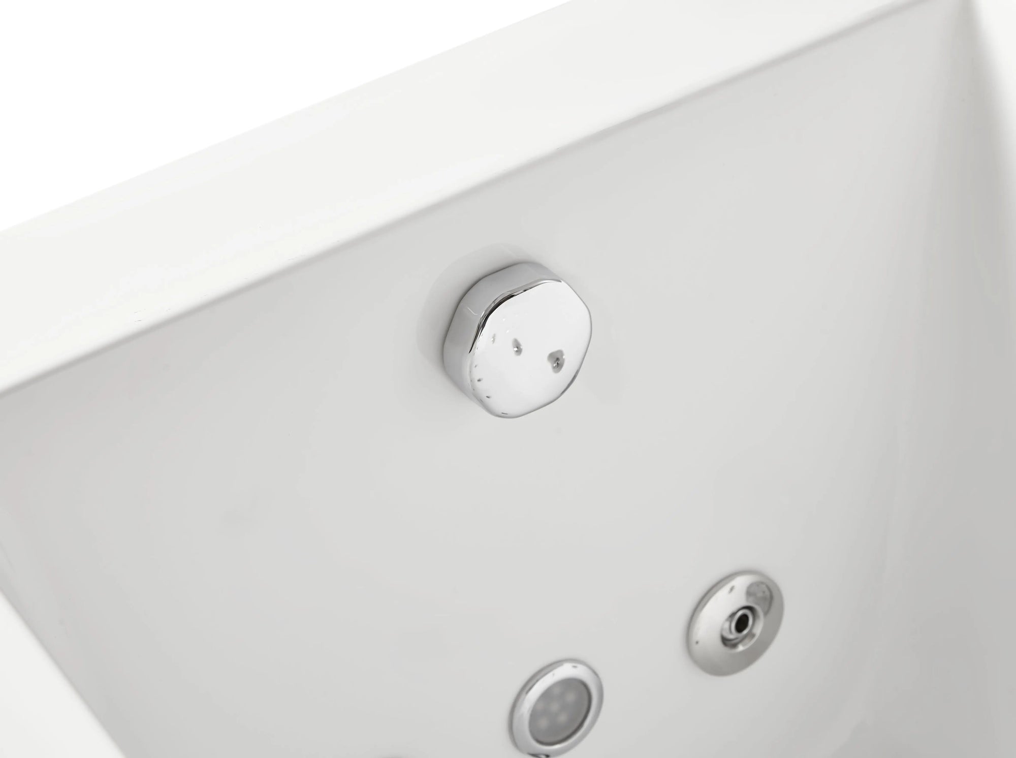 EAGO AM154ETL-L6 6 ft Acrylic White Rectangular Whirlpool Tub With Fixtures Alfi Trade Inc