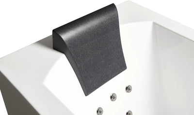 EAGO AM154ETL-R5 5 ft Acrylic White Rectangular Whirlpool Bathtub w Fixtures Alfi Trade Inc