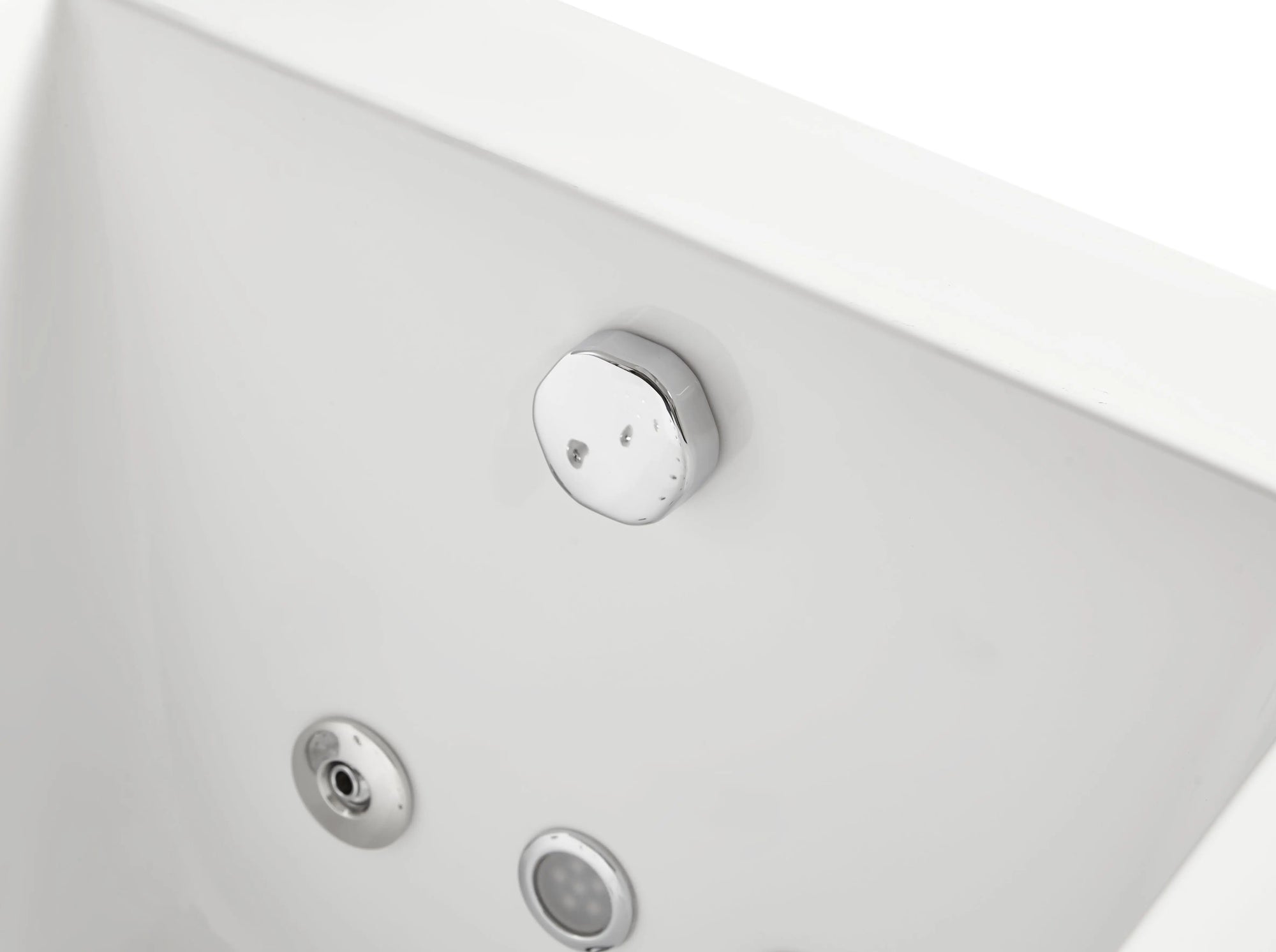 EAGO AM154ETL-R5 5 ft Acrylic White Rectangular Whirlpool Bathtub w Fixtures Alfi Trade Inc