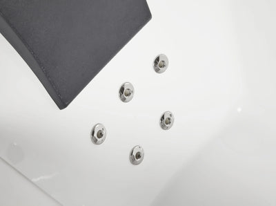 EAGO AM154ETL-R5 5 ft Acrylic White Rectangular Whirlpool Bathtub w Fixtures Alfi Trade Inc