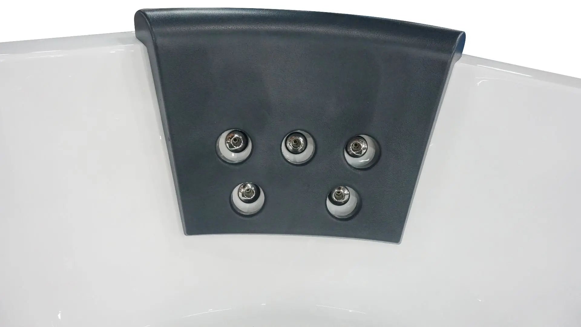 EAGO AM156ETL 5 ft Clear Corner Acrylic Whirlpool Bathtub for Two