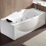 EAGO AM189ETL-R 6 ft Right Drain Acrylic White Whirlpool Bathtub with Fixtures