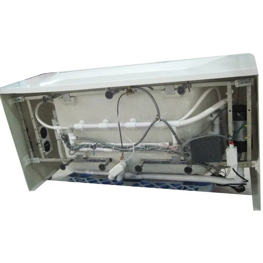 EAGO AM196ETL 6' Clear Rectangular Jacuzzi Whirlpool Bathtub for Two with Fixtures