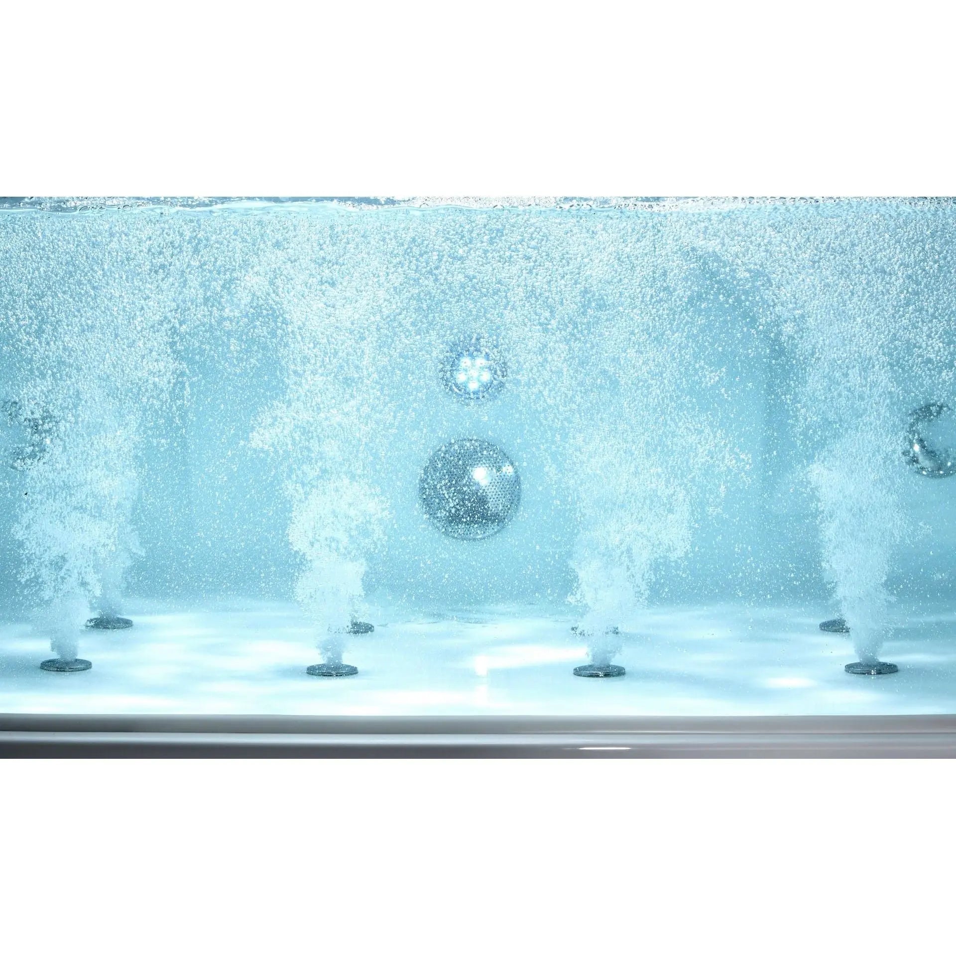 EAGO AM196ETL 6' Clear Rectangular Jacuzzi Whirlpool Bathtub for Two with Fixtures