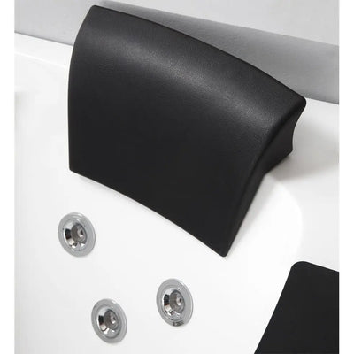 EAGO AM198ETL-L 5' Single Person Rounded Clear Corner Whirlpool Bathtub - Left Drain