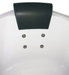 EAGO AM200 5' Rounded Modern Double Seat Corner Whirlpool Bath Tub with Fixtures Alfi Trade Inc