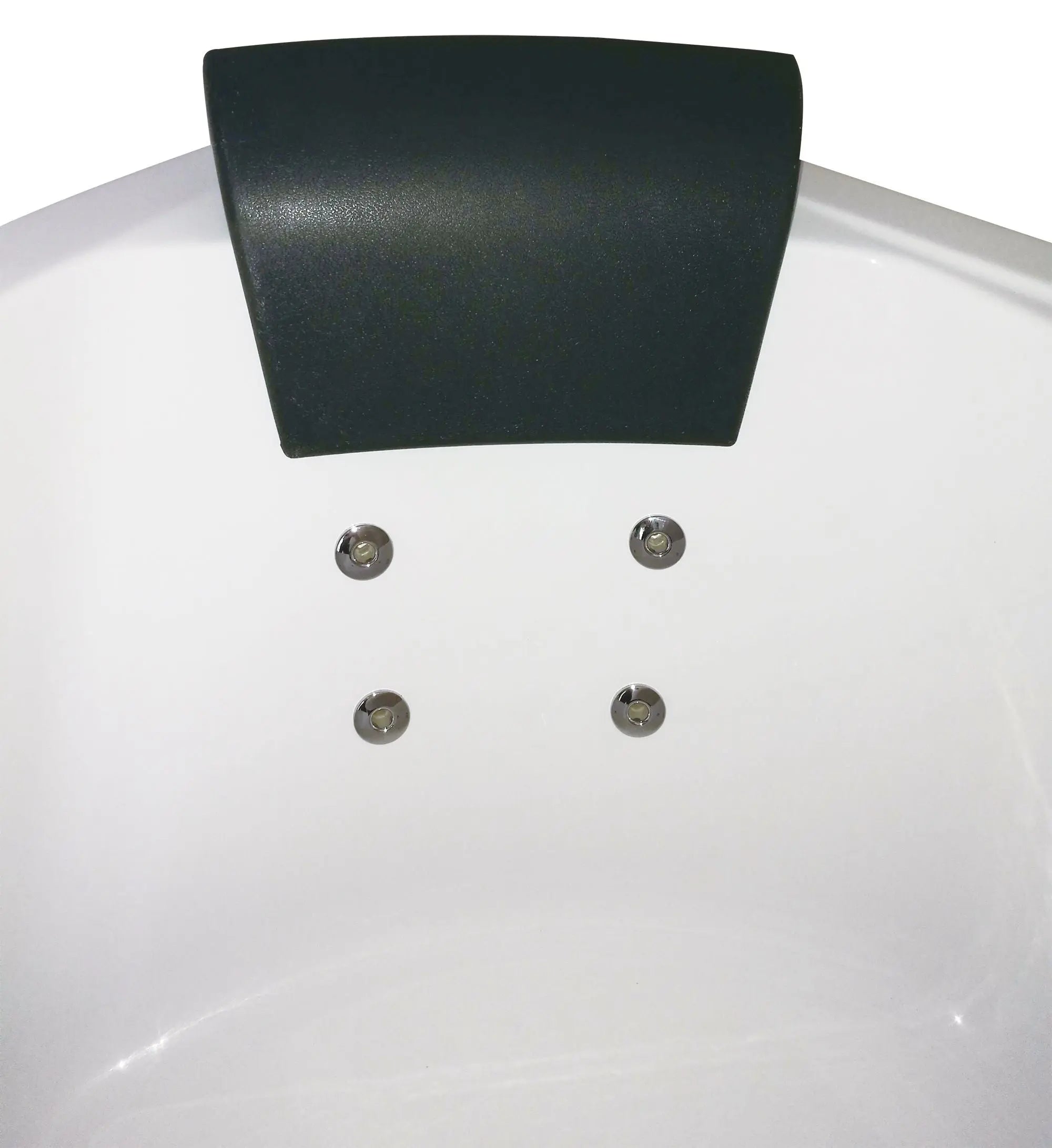 EAGO AM200 5' Rounded Modern Double Seat Corner Whirlpool Bath Tub with Fixtures Alfi Trade Inc