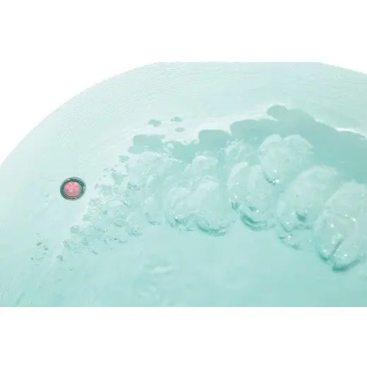 EAGO 66 x 66 Inch Wide Round Freestanding Acrylic Air Bubble Bathtub