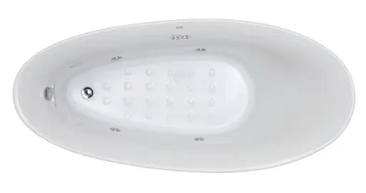 EAGO AM2140 Six Foot White Freestanding Air Bubble Bathtub Alfi Trade Inc