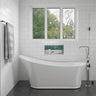 EAGO AM2140 Six Foot White Freestanding Air Bubble Bathtub Alfi Trade Inc
