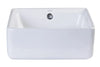 EAGO BA130 15'' White Modern Square Porcelain Bathroom Sink With Overflow