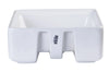 EAGO BA130 15'' White Modern Square Porcelain Bathroom Sink With Overflow
