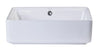 EAGO BA131 20" White Rectangular Porcelain Bathroom Sink With Overflow