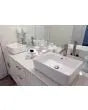 EAGO BA131 20" White Rectangular Porcelain Bathroom Sink With Overflow