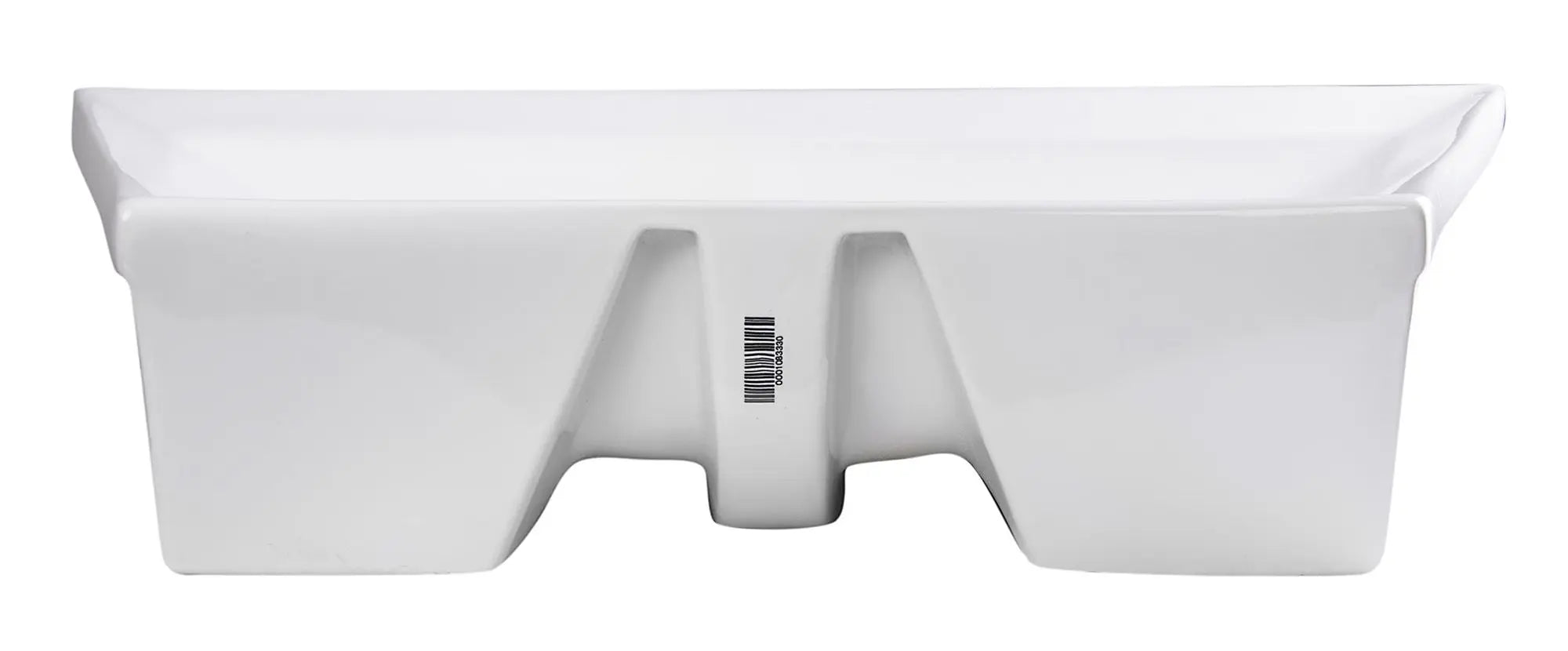 EAGO BA142 28" White Rectangular Porcelain Bathroom Sink With Overflow