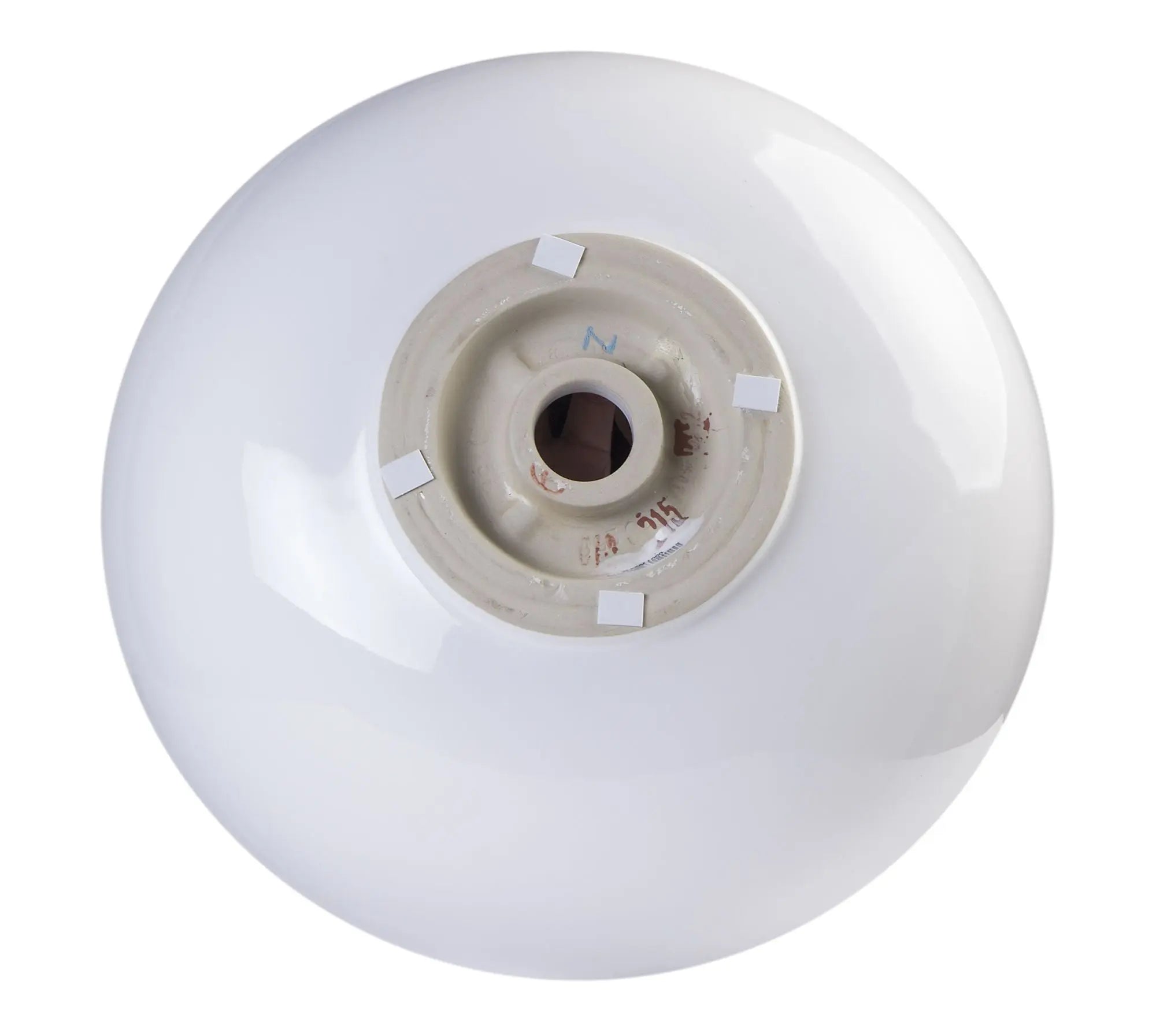 EAGO BA351 18'' White Round Porcelain Bathroom Sink Basin Without Overflow