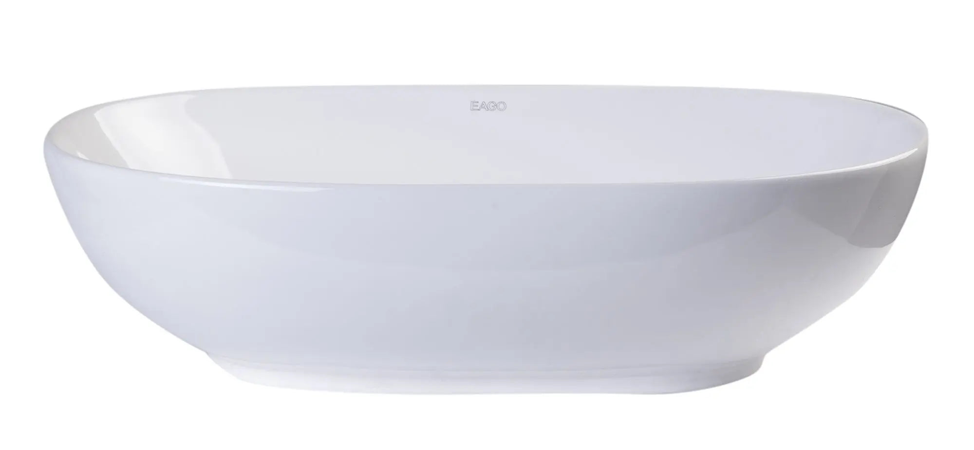 EAGO BA352 23'' White Oval Porcelain Bathroom Sink Basin Without Overflow