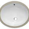 EAGO BC224 White Ceramic 18"X15" Undermount Oval Bathroom Sink Alfi Trade Inc