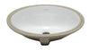 EAGO BC224 White Ceramic 18"X15" Undermount Oval Bathroom Sink Alfi Trade Inc