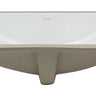 EAGO BC227 White Ceramic 22 inch X15 inch Undermount Rectangular Bathroom Sink