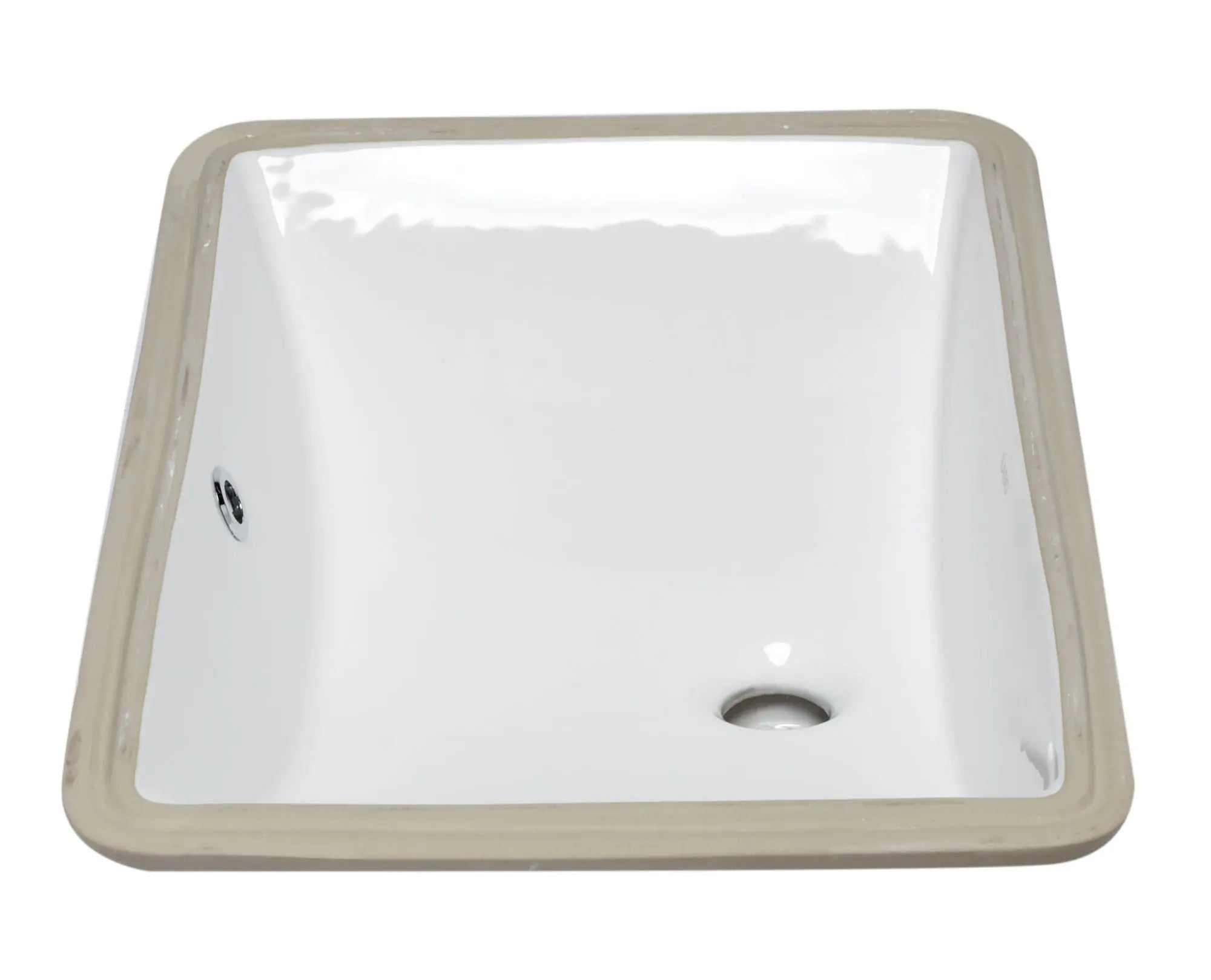EAGO BC227 White Ceramic 22 inch X15 inch Undermount Rectangular Bathroom Sink