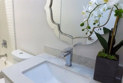 EAGO BC227 White Ceramic 22 inch X15 inch Undermount Rectangular Bathroom Sink