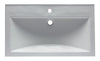 EAGO BH001 White Ceramic 32"X19" Rectangular Drop In Sink