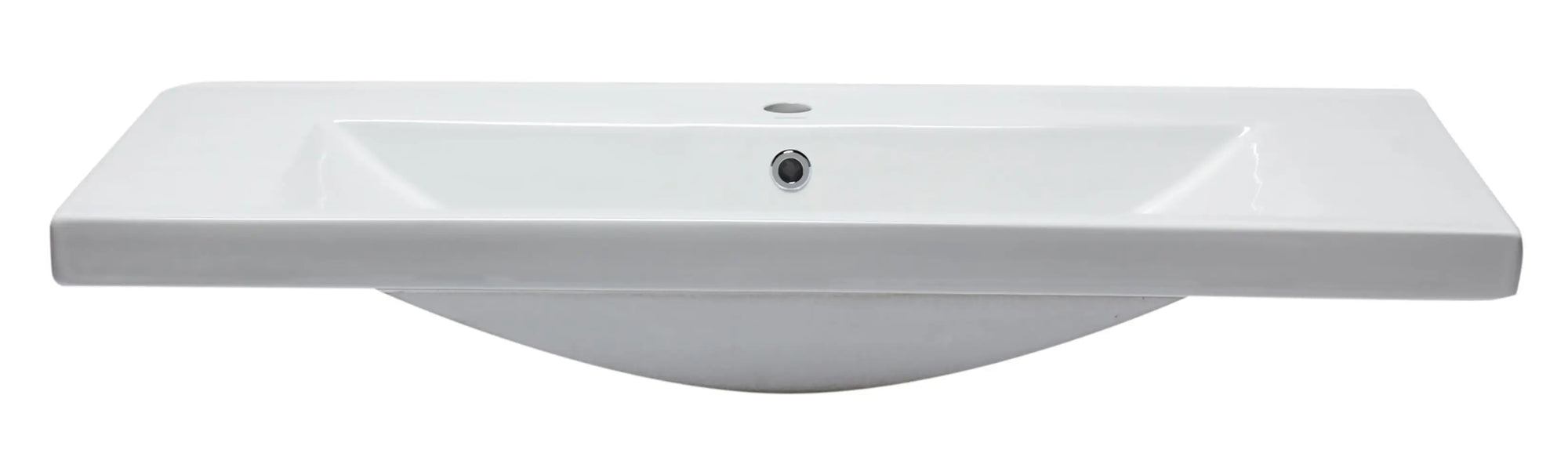 EAGO BH002 White Ceramic 40"X19" Rectangular Drop In Sink