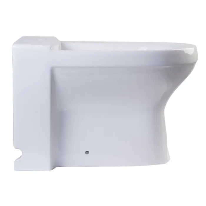 EAGO JA1010 White Ceramic Bathroom Bidet with Elongated Seat Alfi Trade Inc