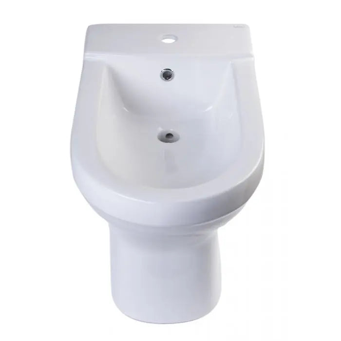 EAGO JA1010 White Ceramic Bathroom Bidet with Elongated Seat Alfi Trade Inc