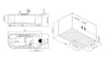 EAGO LK1103-L White 5' Acrylic Soaking Tub with Fixtures