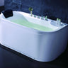 EAGO LK1103-R White 5' Acrylic Soaking Tub with Fixtures