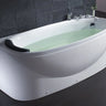 EAGO LK1104-R Acrylic White 6' Soaking Tub with Fixtures And Right Drain