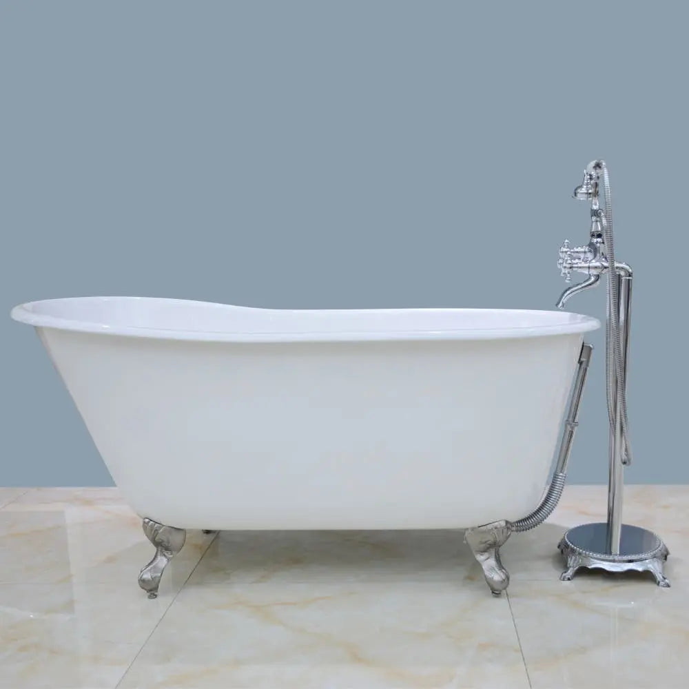 Kingston Brass Aqua Eden 53" Cast Iron Slipper Clawfoot Bathtub - VCTND5328NT Kingston Brass