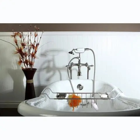 Kingston Brass Aqua Eden 60" Cast Iron Slipper Clawfoot Freestanding Tub