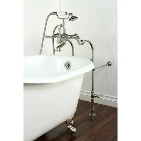 Kingston Brass Aqua Eden 60" Cast Iron Slipper Clawfoot Freestanding Tub
